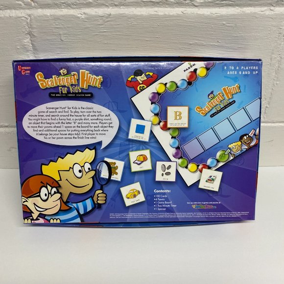 Scavenger Hunt for Kids Indoor Search board Game University Game Complete - Picture 2 of 5